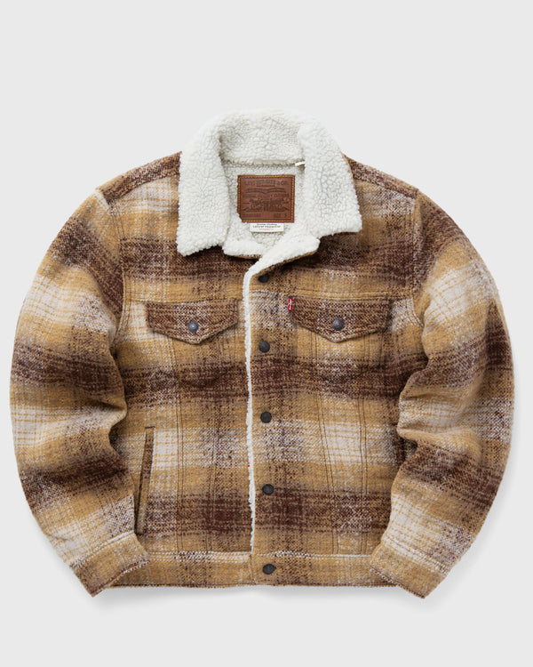 Levis PLAID TYPE3 SHERPA TRUCK brown