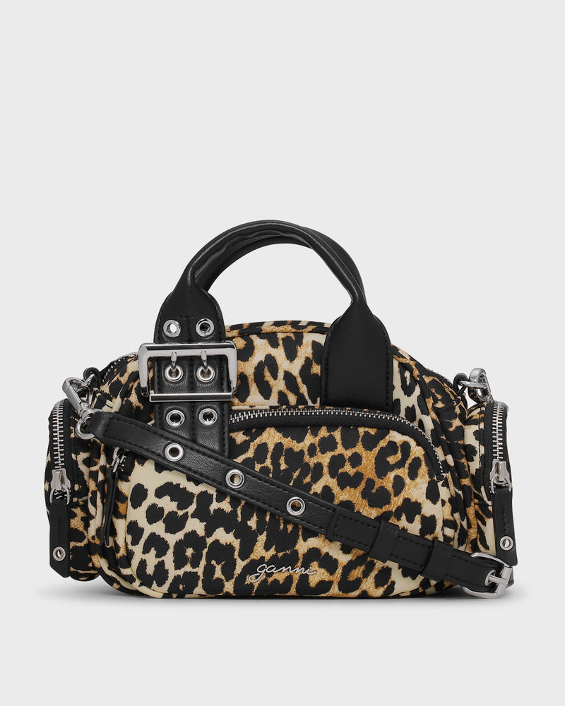 Ganni Bucky Polochon Mini Print brown