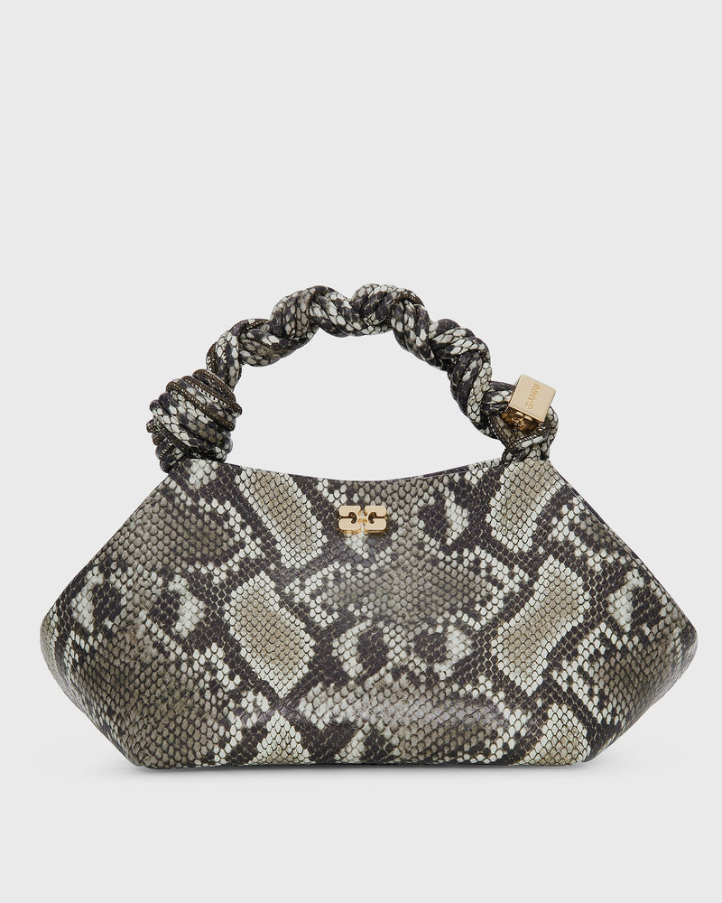 Ganni Ganni Bou Bag Small Snake green