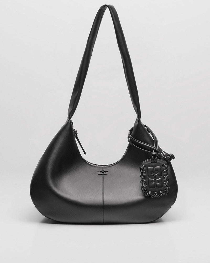 Ganni Ganni Bou Bag Hobo Medium black