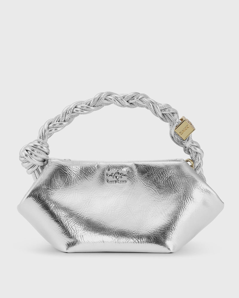 Ganni Ganni Bou Bag Mini Metallic silver