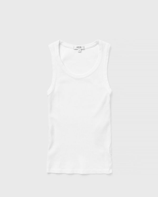 AGOLDE WMNS poppy tank white