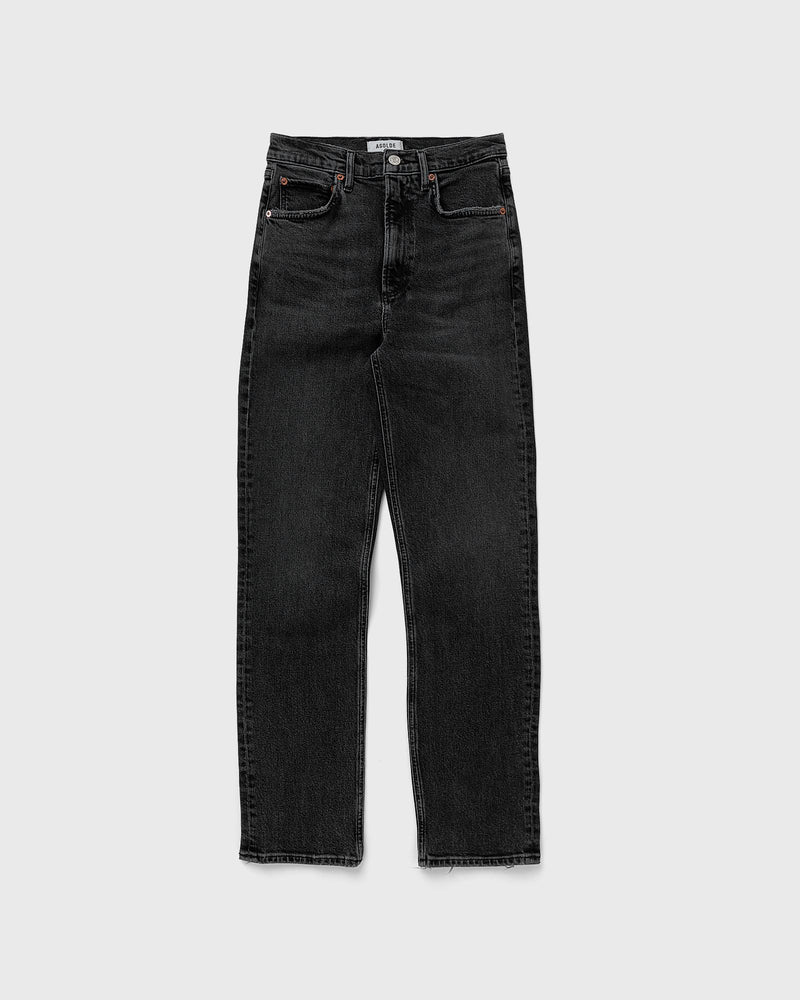 AGOLDE HIGH RISE STOVEPIPE IN METAL (ORGANIC COTTN) black