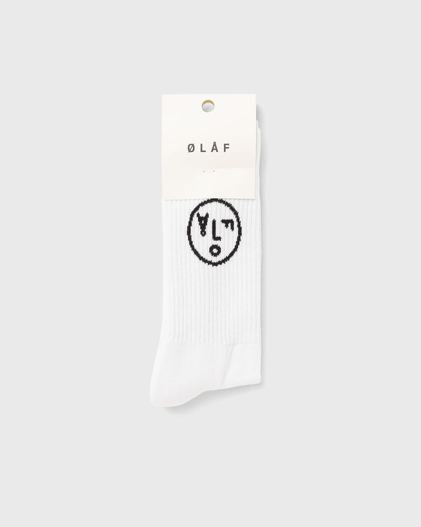 LF FACE SOCKS white