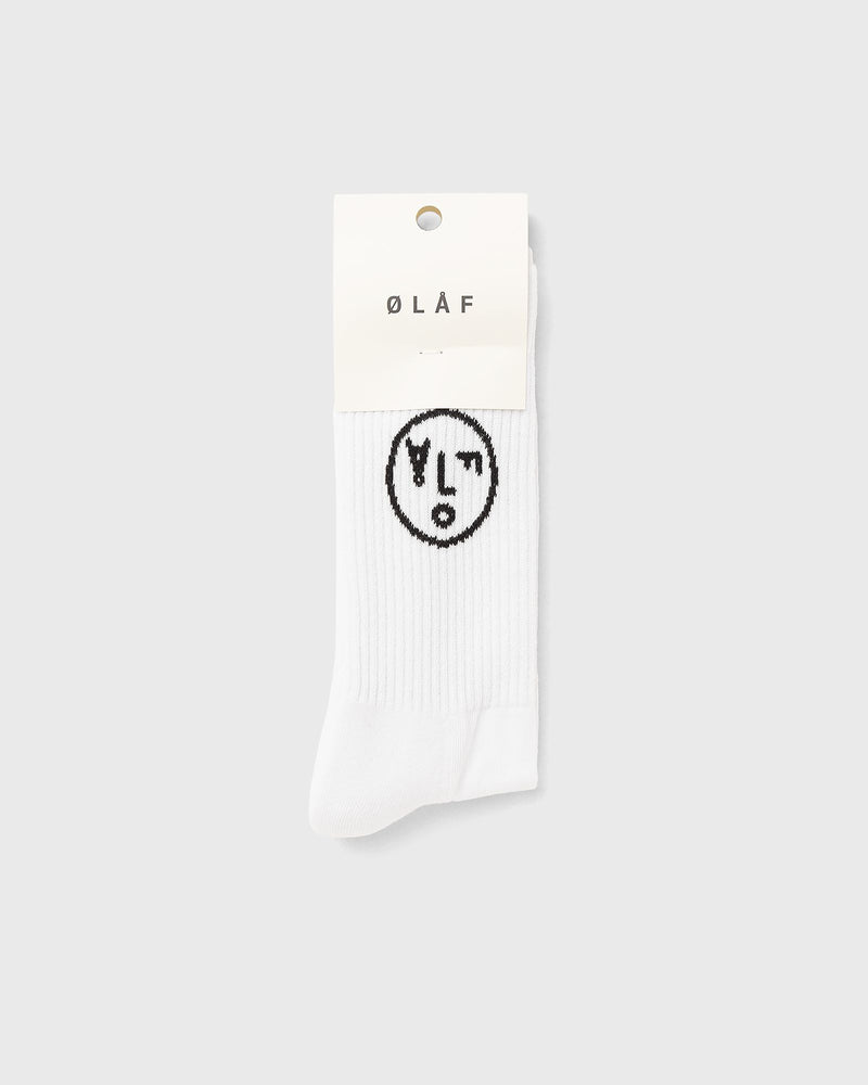 LF FACE SOCKS white
