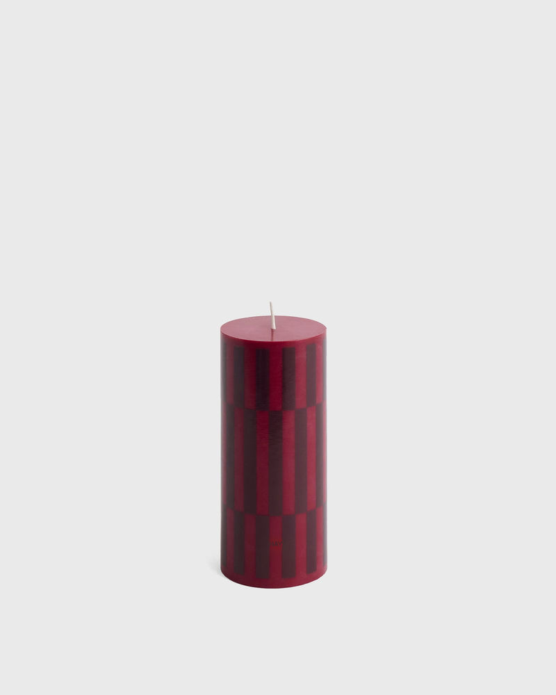 Hay Column Candle Small red