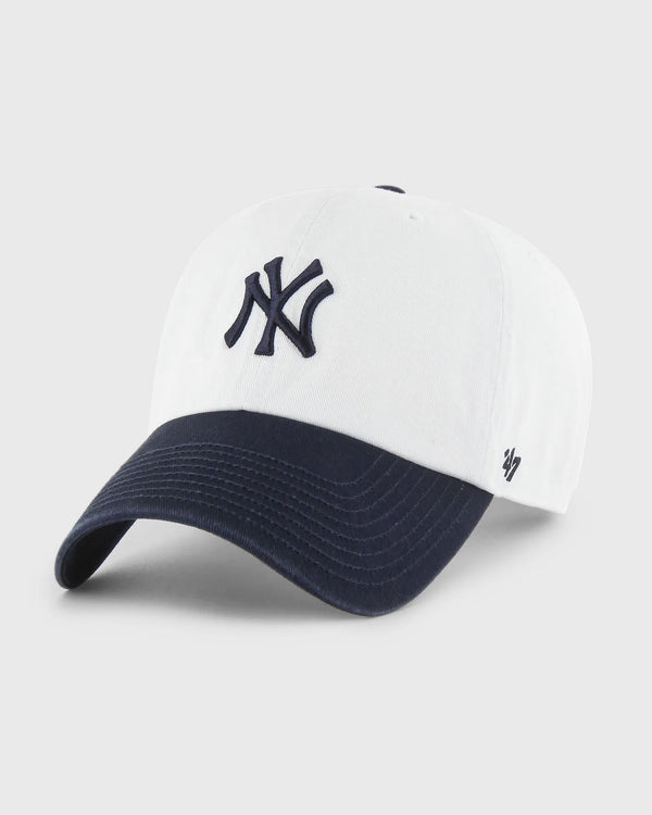 Sporty & Rich Yankees Serif Hat blue|white