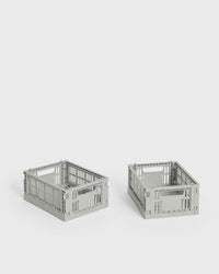 Hay Colour Crate Mini-set Of 2 grey
