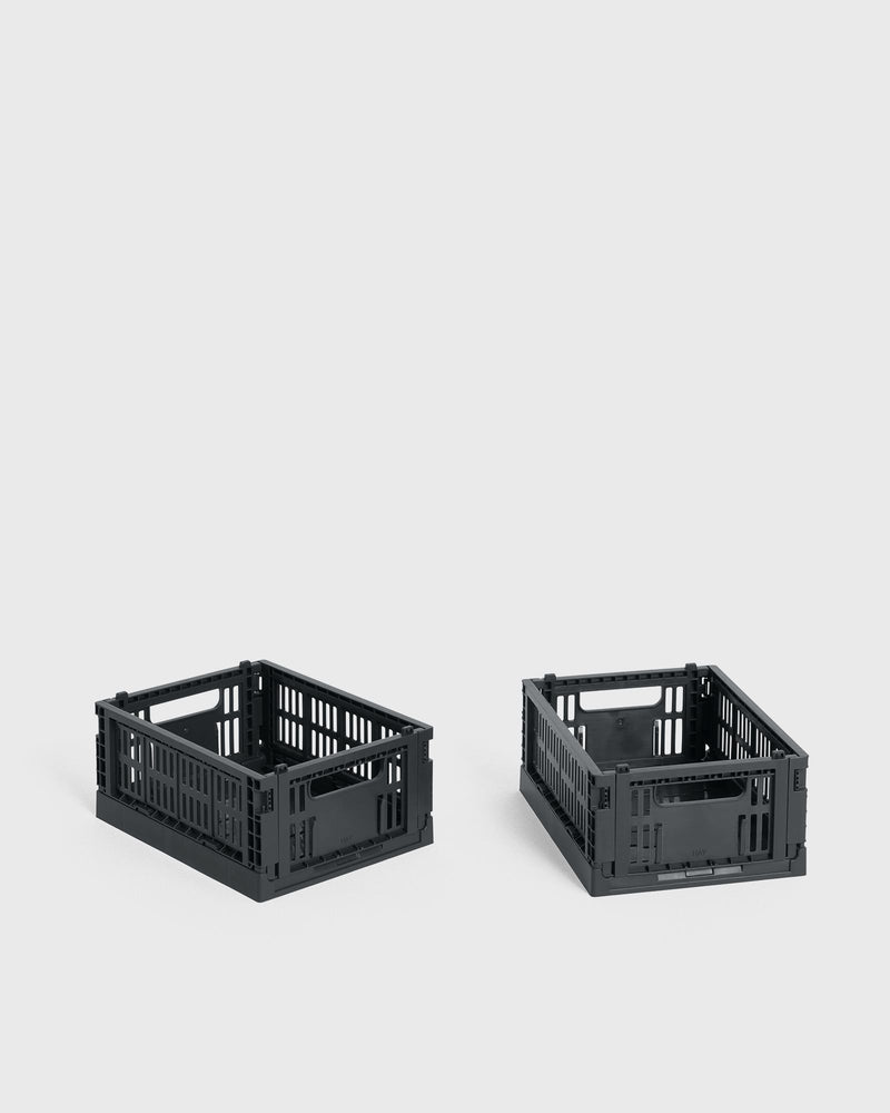Hay Colour Crate Mini-Set of 2 black