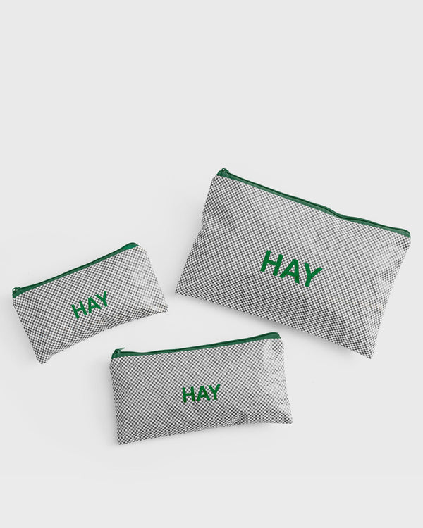 Hay Candy Mono Wash Bag grey