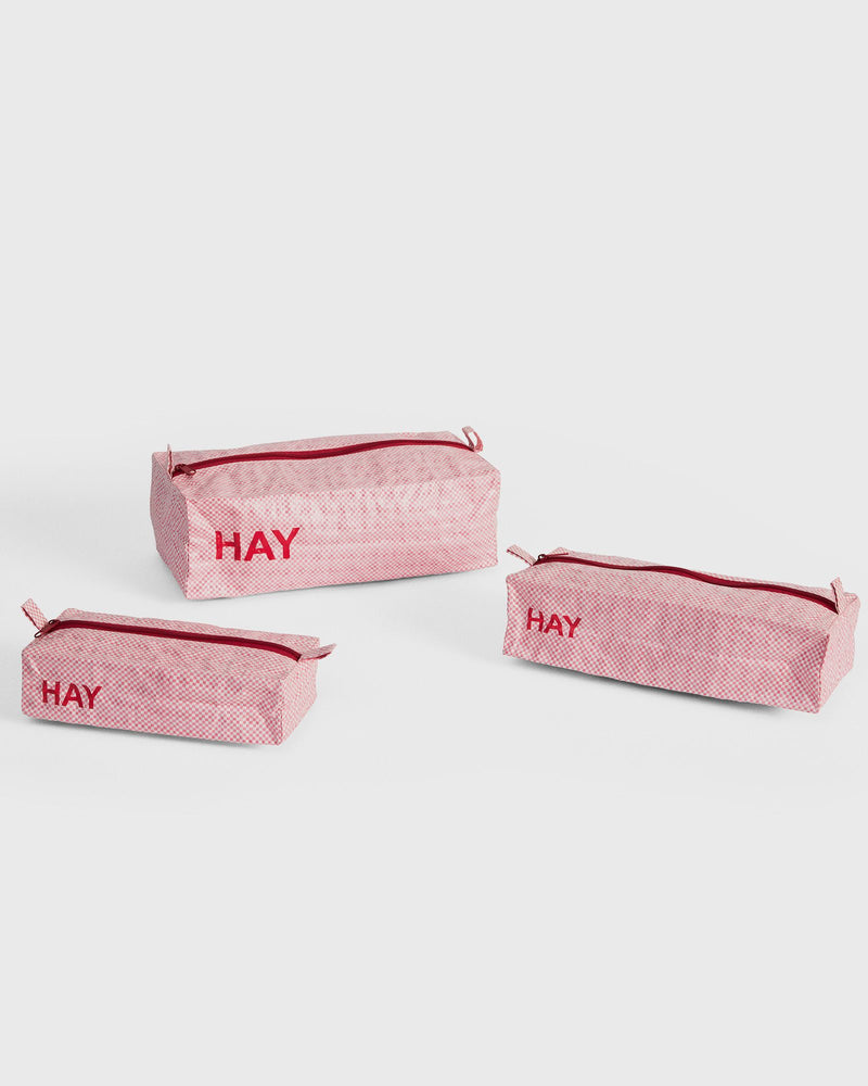 Hay Candy Mono Wash Bag pink