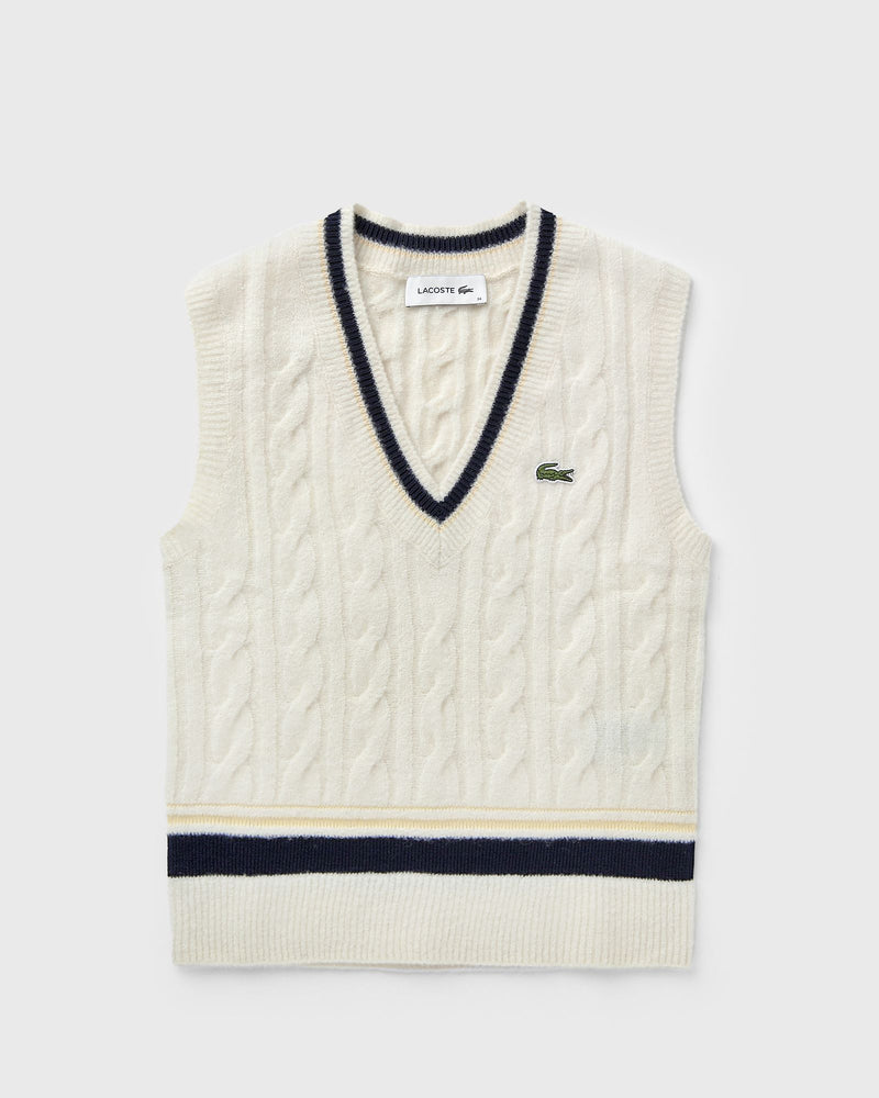 Lacoste KNIT VEST beige
