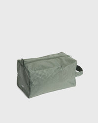 Hay Grid Wash Bag Medium Green