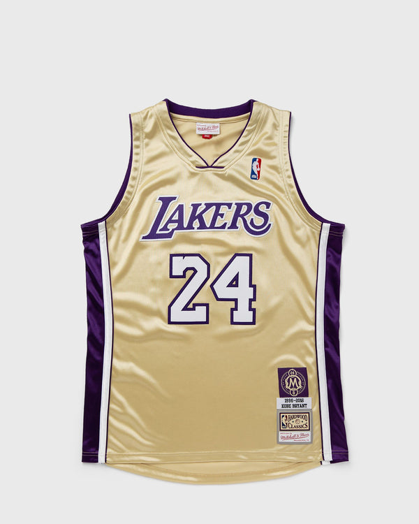 Mitchell & Ness NBA AUTHENTIC JERSEY LOS ANGELES LAKERS HALL OF FAME 1996-2016 KOBE BRYANT #24 gold