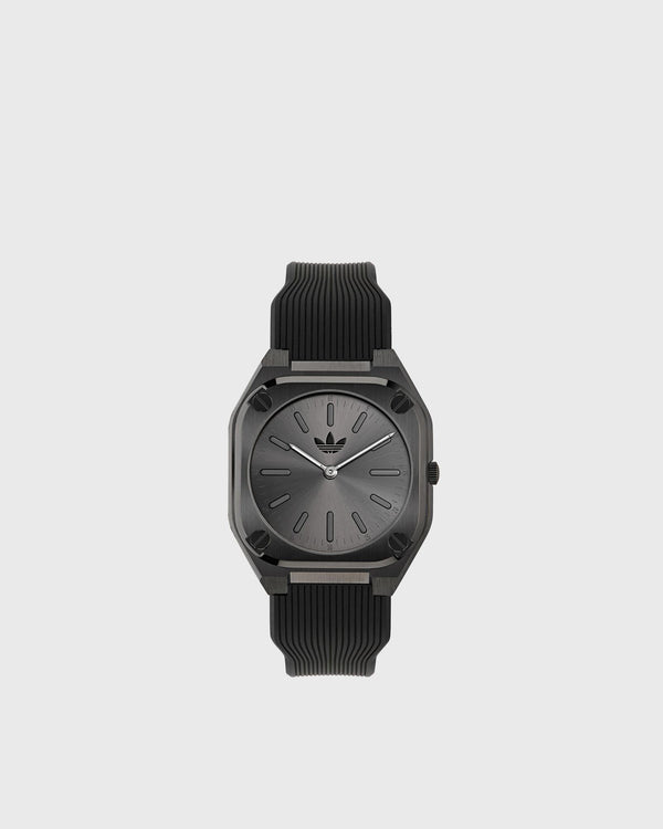 Adidas IP Black SST Case Black Dial Black Silicone Strap black