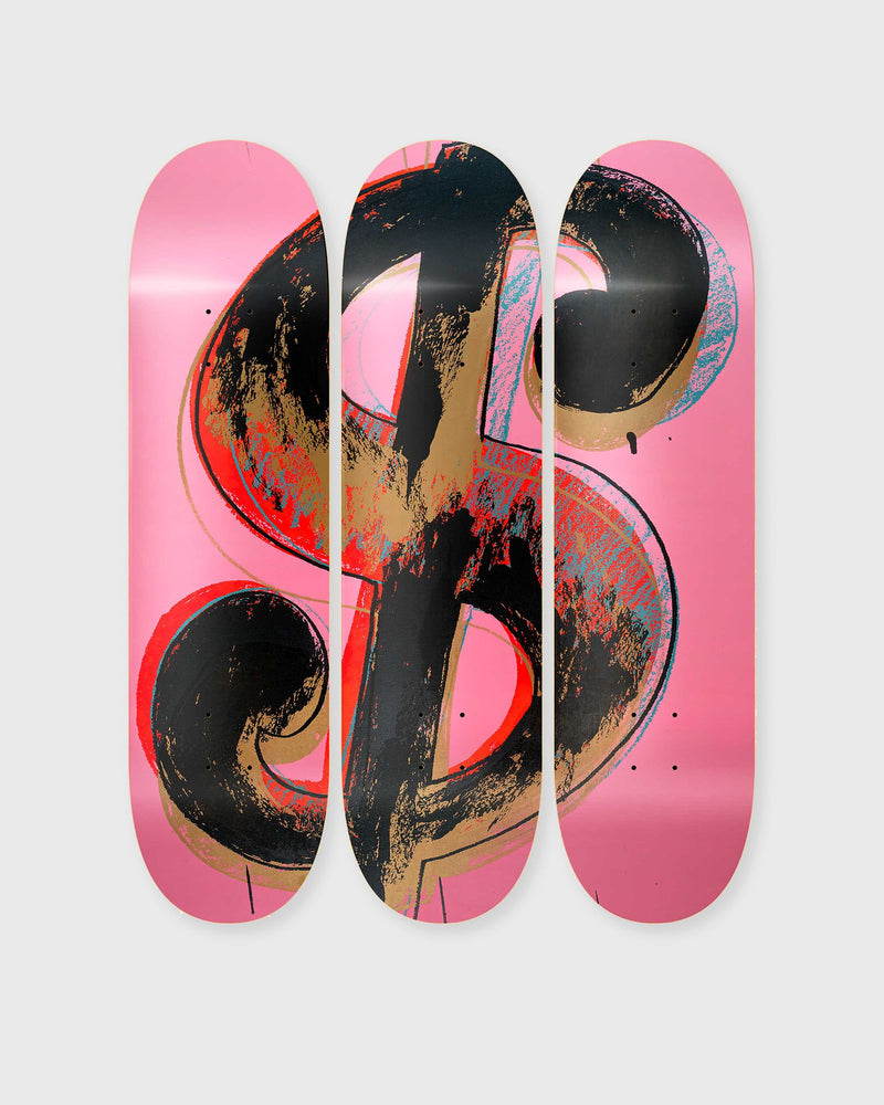 The Skateroom Andy Warhol Dollar Sign Pink Deck