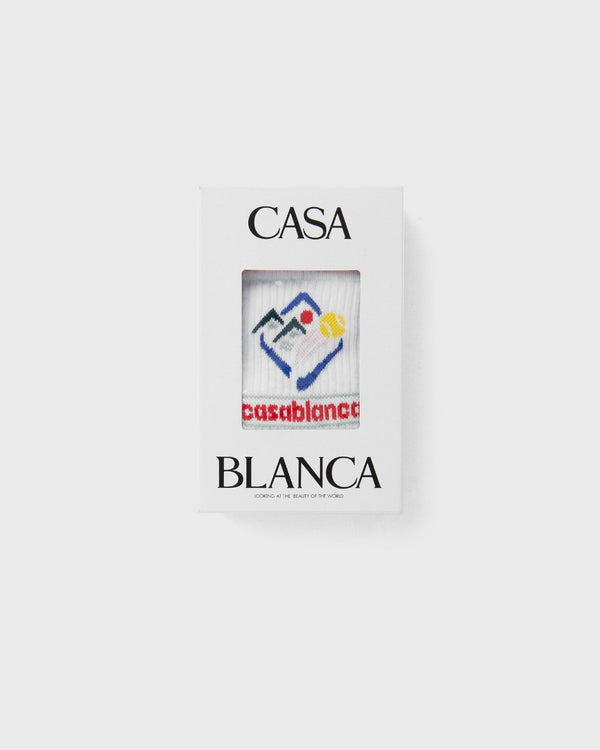Casablanca PRINTED SPORTS SOCKS white