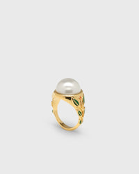 Casablanca Pearl Signet RING orange