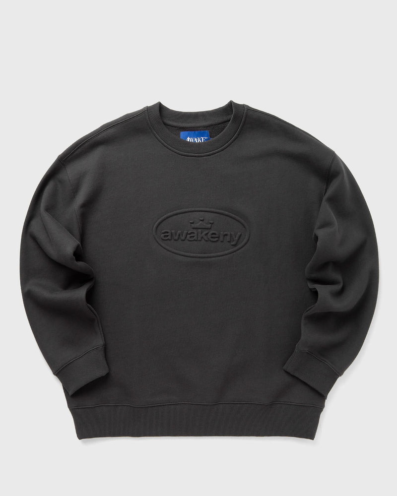 Awake DEBOSSED CREWNECK black