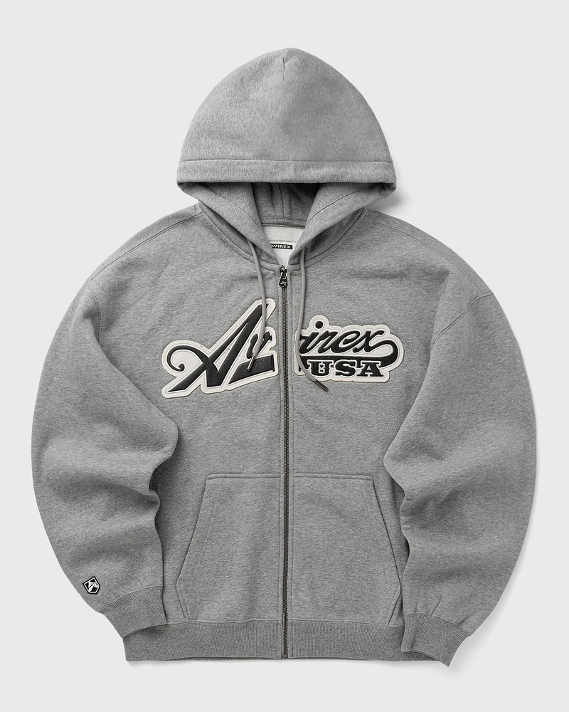 Avirex SCRIPT HOODIE grey