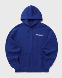Avirex STACKED LOGO HOODIE blue