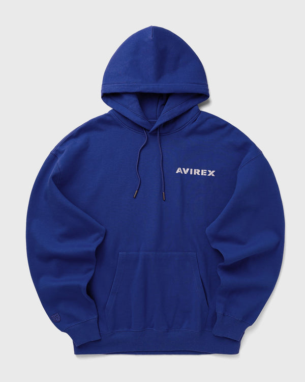 Avirex STACKED LOGO HOODIE blue