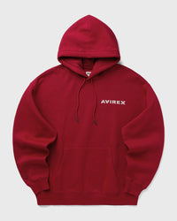 Avirex Stacked LOGO Hoodie red