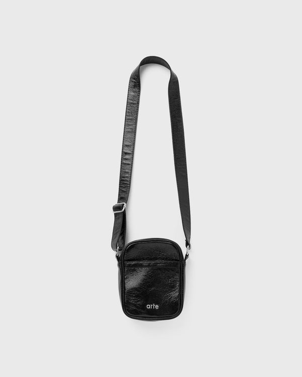 Arte Antwerp Shinny PU Bodycross Bag black