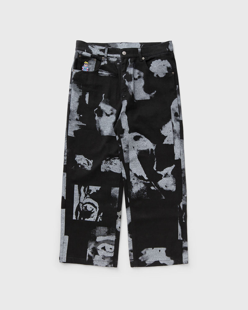KidSuper Studios Faces Collage Twill Pants black