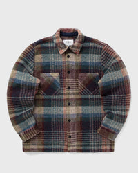 Wax London Whiting Overshirt WOOL Blend Check multi