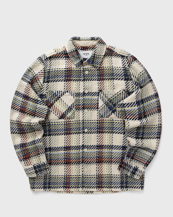 Wax London WHITING OVERSHIRT JAZZ WEAVE white