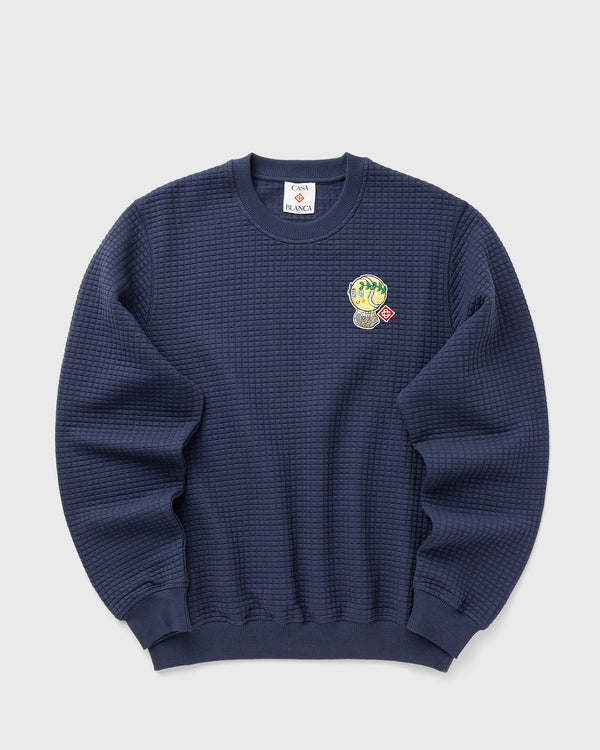 Casablanca NAVY GRID SWEATSHIRT multi