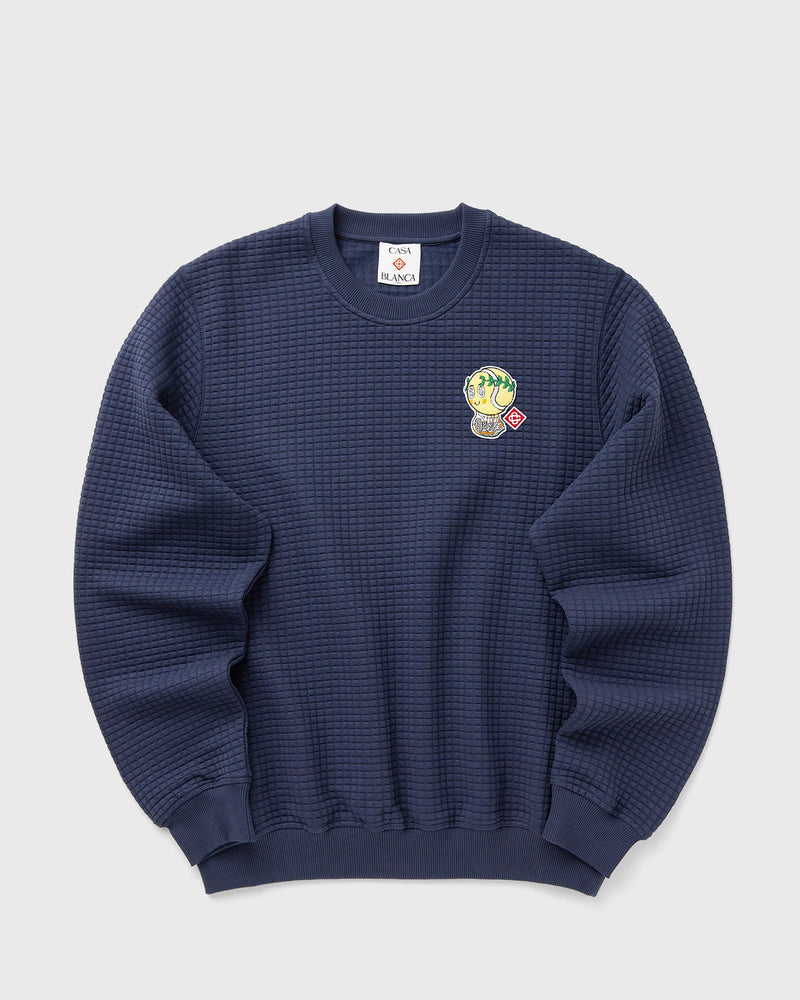 Casablanca NAVY GRID SWEATSHIRT multi
