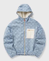 Casablanca Cashmere Terry/ Denim Reversible Jacket blue