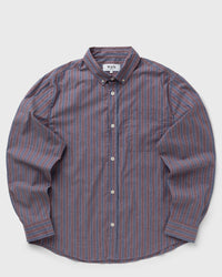 Wax London Abingdon Shirt Poplin HALO Stripe purple