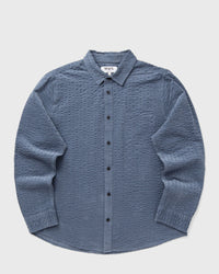 Wax London Shelly Shirt Seersucker CORD blue