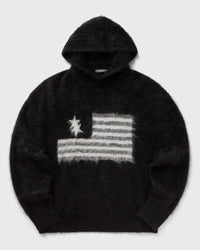 Cole Buxton TWO STAR FLAG KNIT Hoodie black