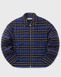 Cole Buxton Flannel Overshirt blue