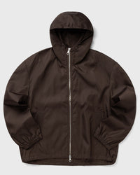 Cole Buxton Hooded Nylon Windbreaker brown