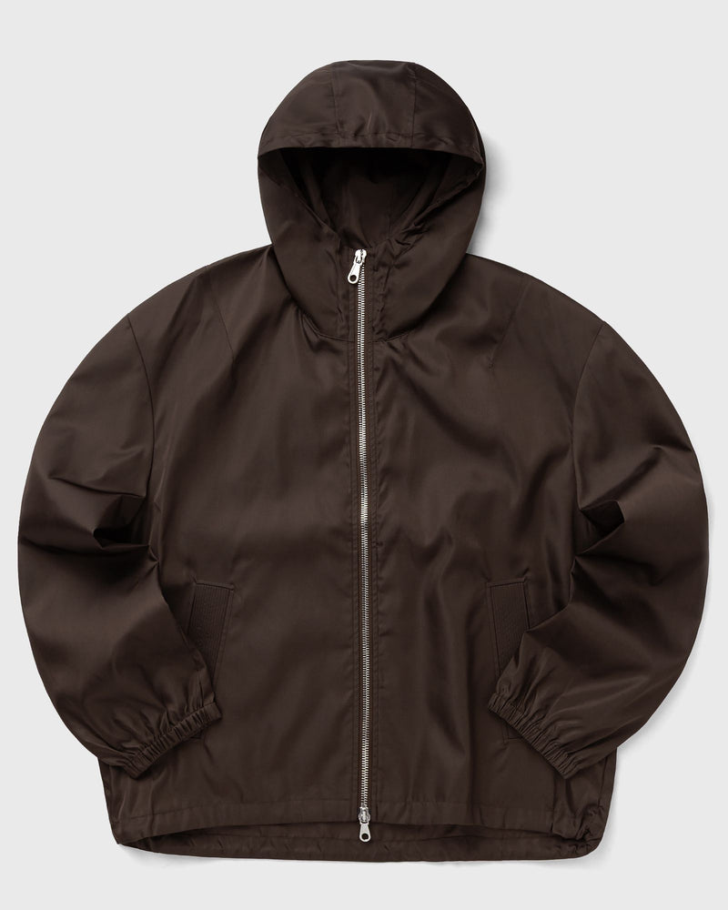 Cole Buxton Hooded Nylon Windbreaker brown