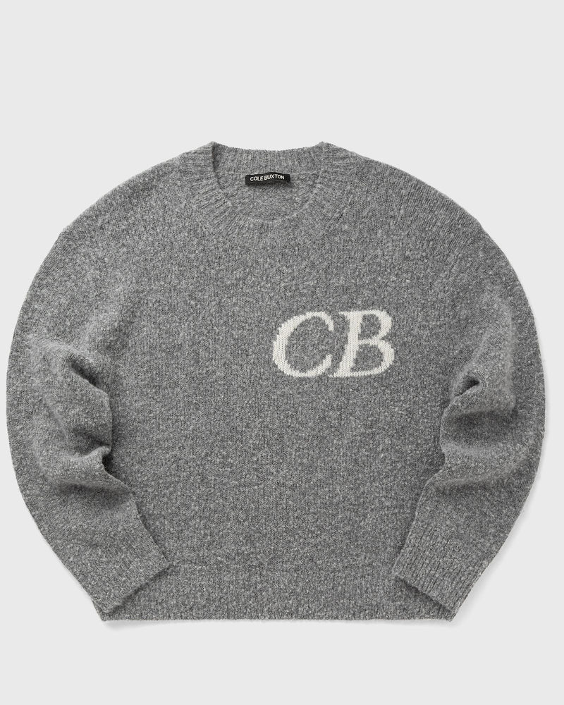 Cole Buxton CB LOGO KNIT Sweater grey