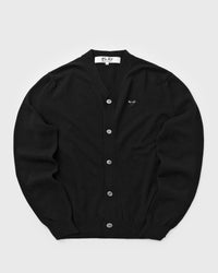 Comme Des Garçons Play V-neck Cardigan Black Rhinestone KNIT