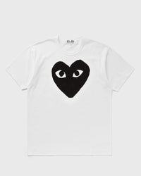 Comme Des Garçons Play TEE LOGO Print KNIT white