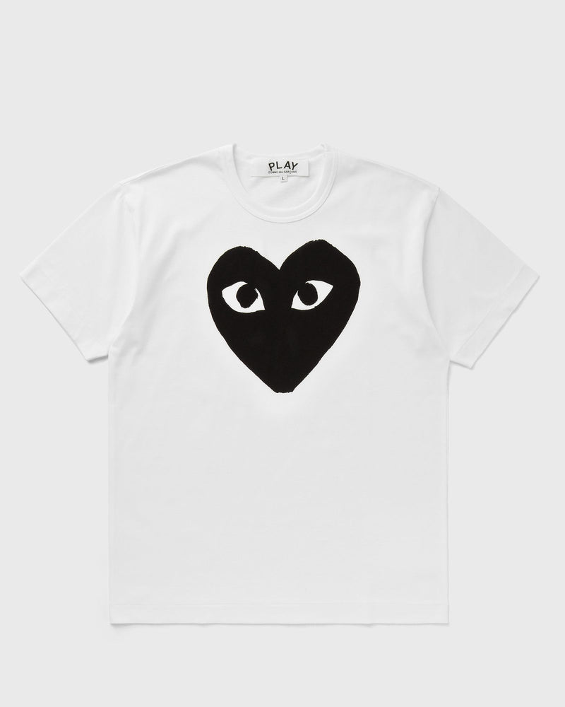Comme des Garons Play TEE LOGO PRINT KNIT white