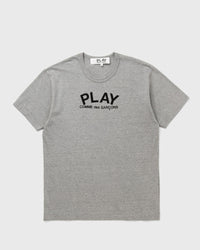 Comme des Garçons Play Tee Logo Print Knit Grey