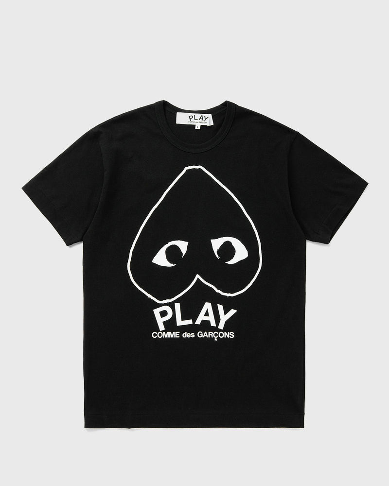 Comme Des Garçons Play T-Shirt Logo Print Knit Black