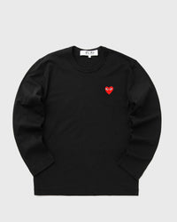 Comme Des Garçons Play RED Emblem KNIT TEE black