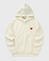 Comme Des Garçons Play RED Heart Emblem Sweatshirt beige