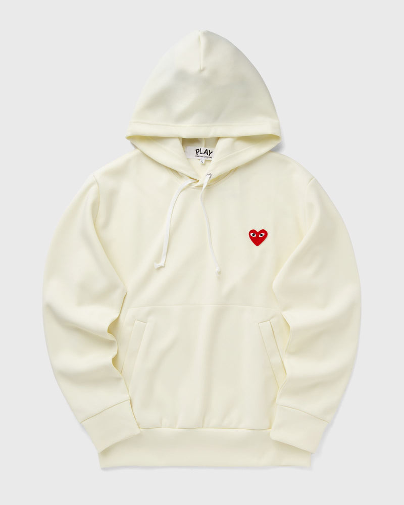 Comme des Garons Play RED HEART EMBLEM SWEATSHIRT beige