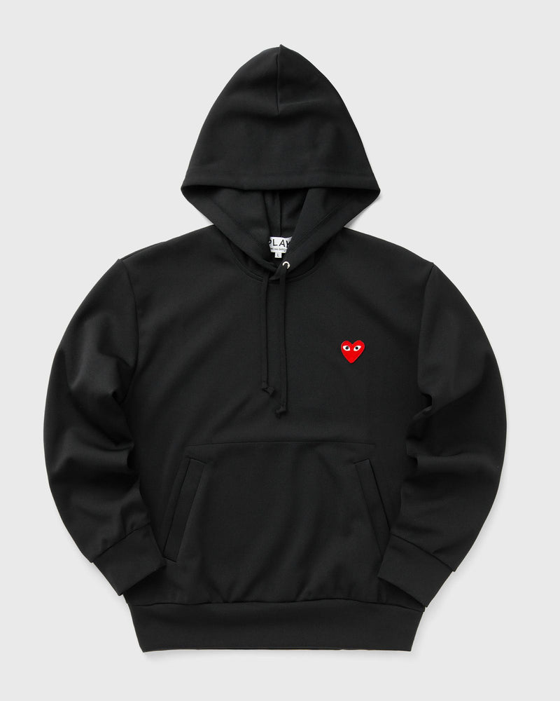 Comme des Garons Play RED HEART EMBLEM SWEATSHIRT black